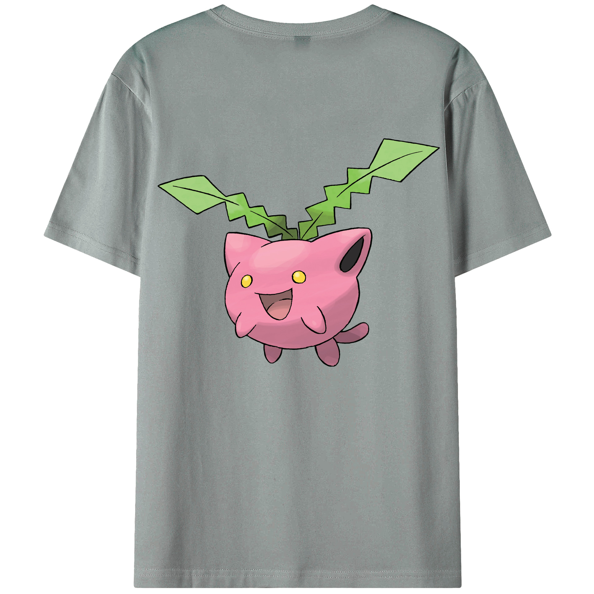 （画像用） ポケットモンスター Pokémon 綿100％ メンズ半袖Tシャツ（バックプリント） 通気性